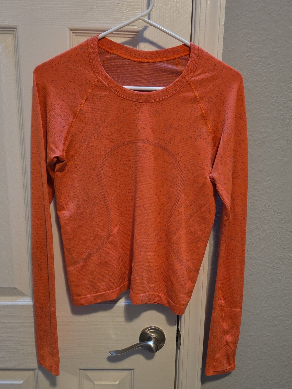 lululemon athletica Heathered Orange Long Sleeve Crew